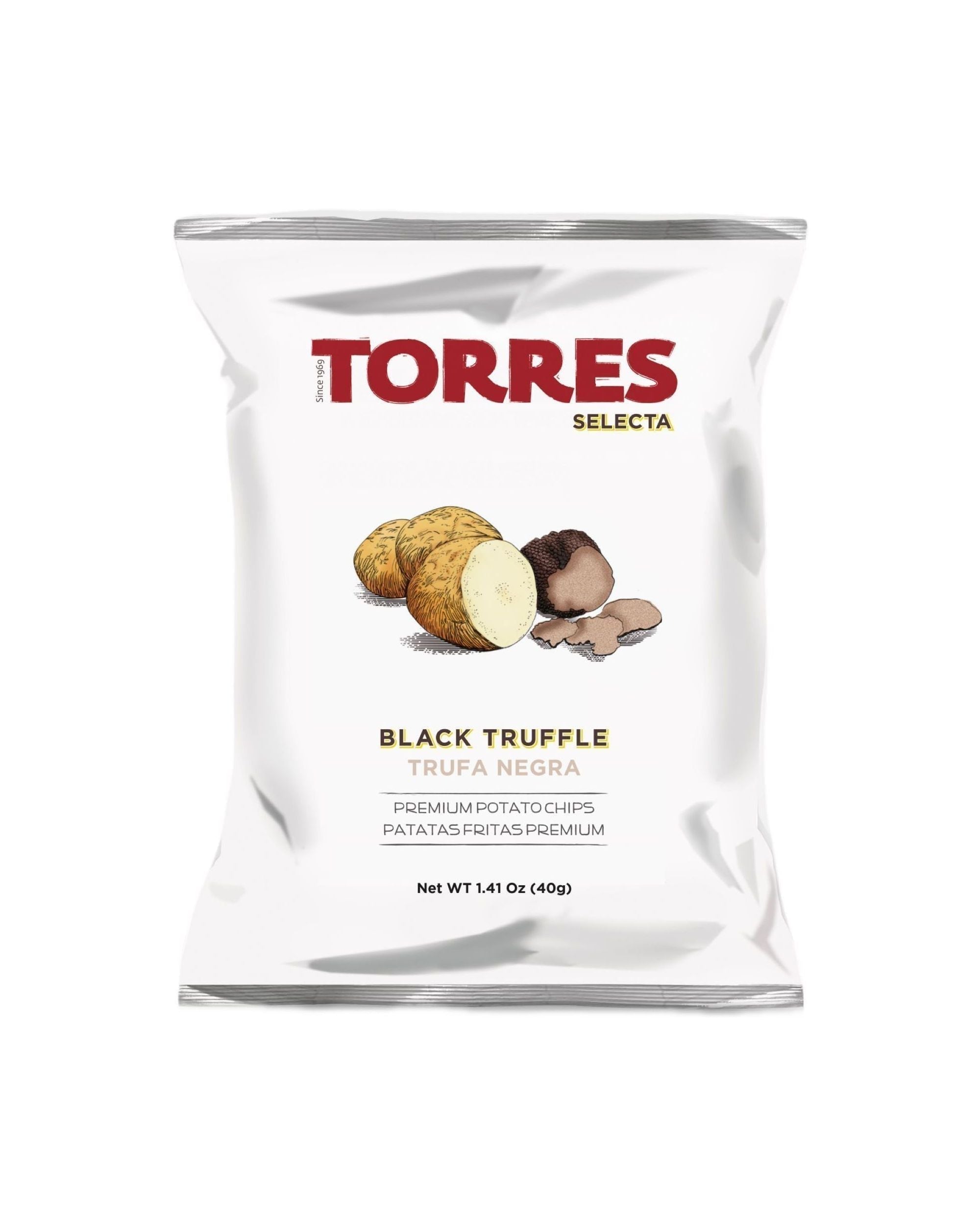 Torres Selecta Sort Trøffel Chips, 125g