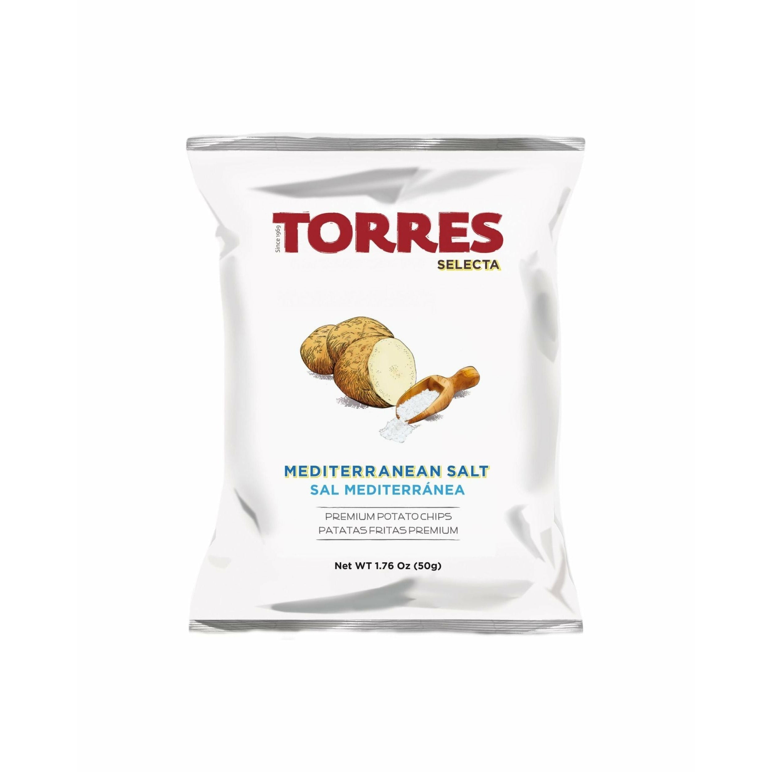 Torres Selecta Mediterranean Salt Chips, 50G