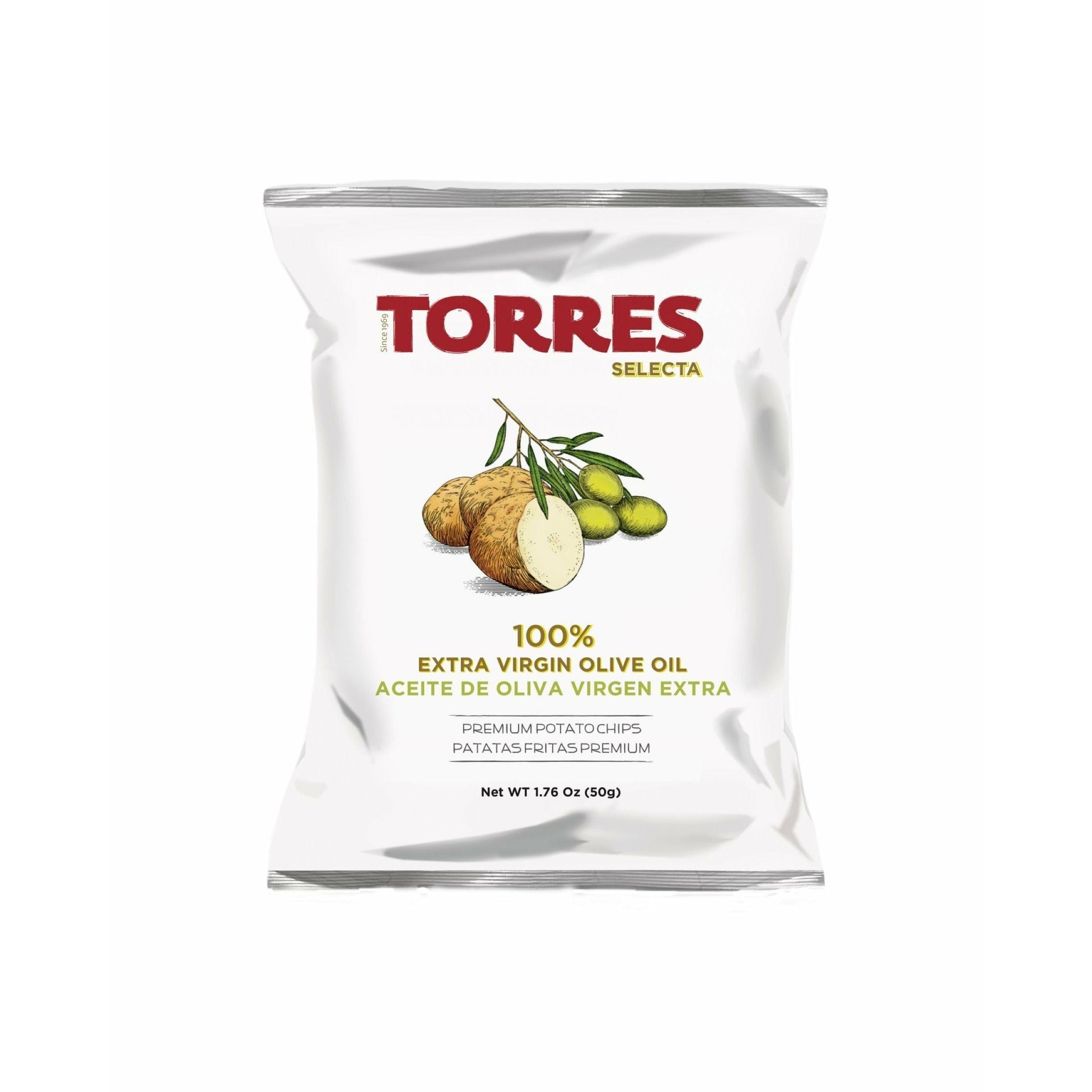 Torres Selecta Olive Oil Chips, 50g