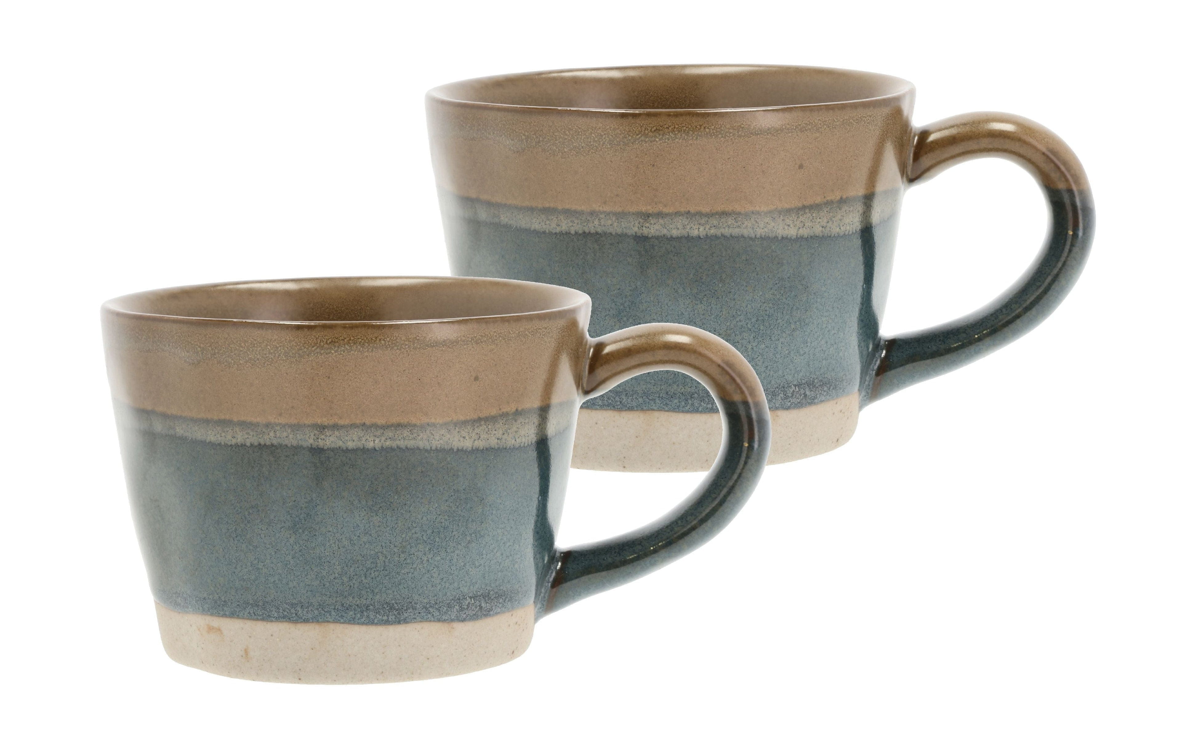 Villa Collection Eternal Mugs With Hank 2 PCS, Blue/Brown