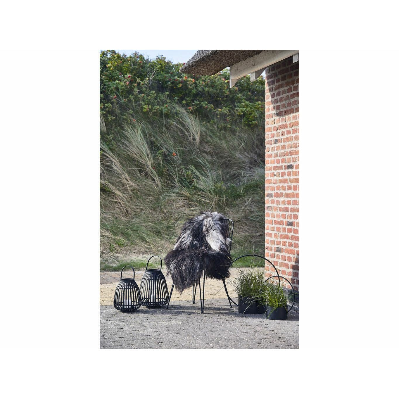 Villa samling faroese fårskinn, grå