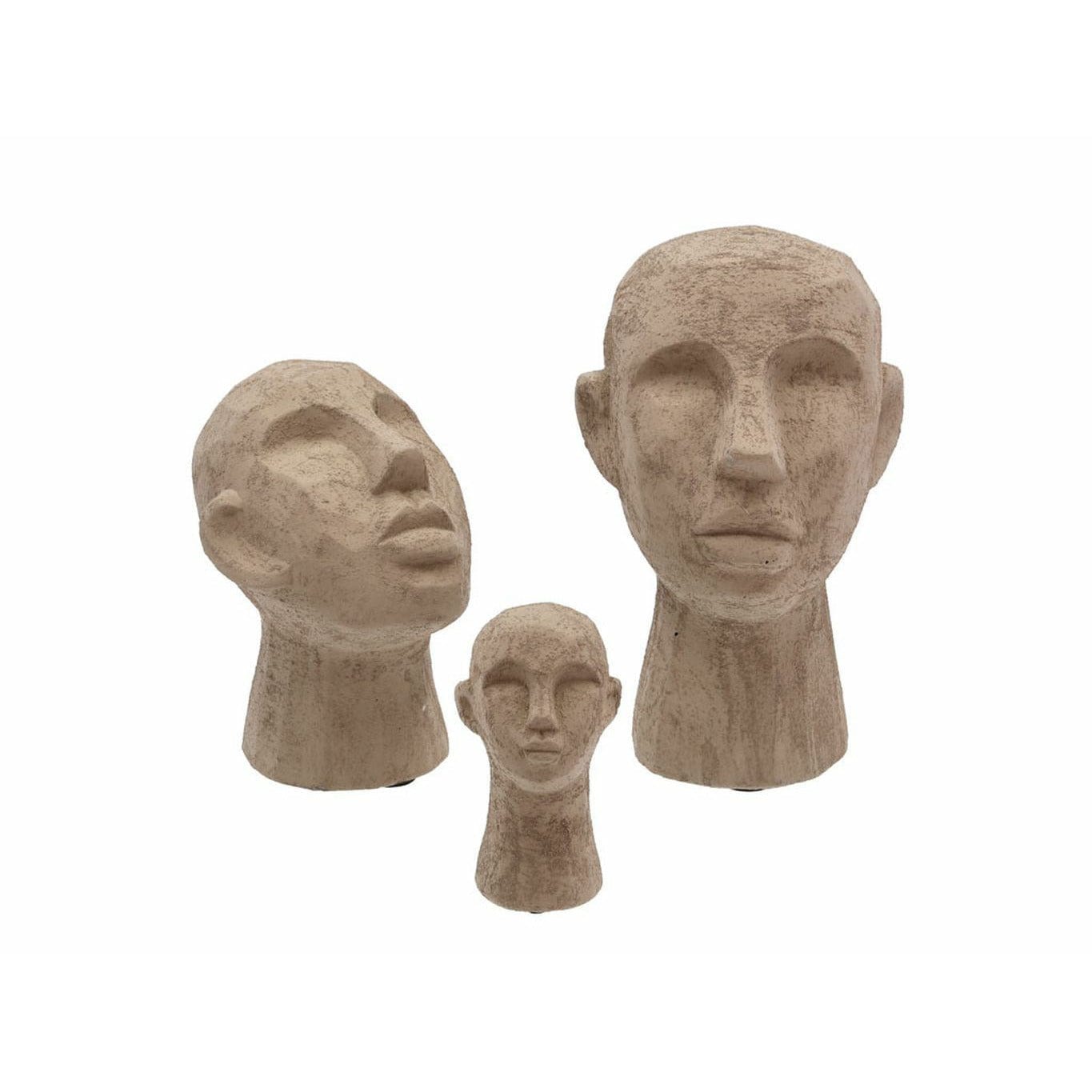Villa Collection Figure Head 8.5 x 8,5 x 15 cm, gråbrun