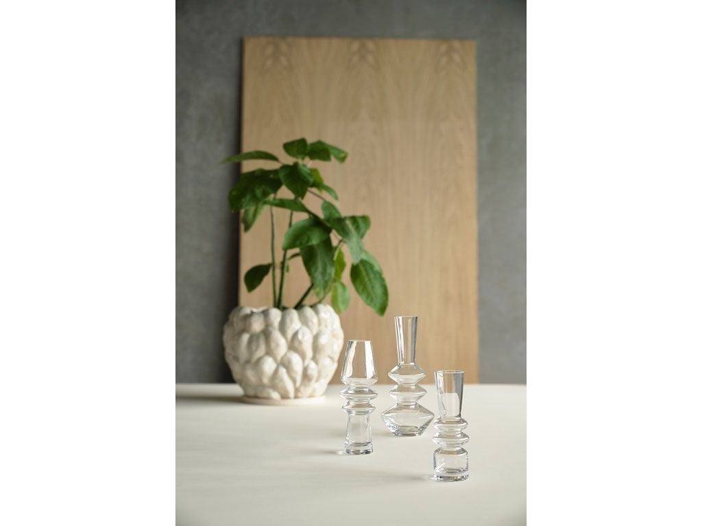 Villa Collection klast Vase/Hides, Offwhite