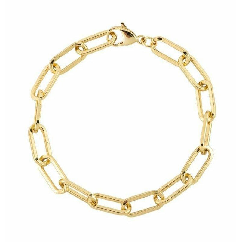 Vincent Box Chain Chunky Armband Gold Plated