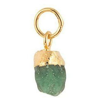 Vincent Birthstone Pendant May Emerald Gold Plated