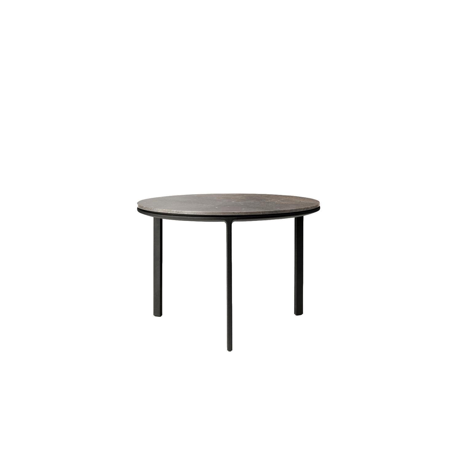 Vipp 423 Kaffebord, Lysegrå Marble, Ø 60cm
