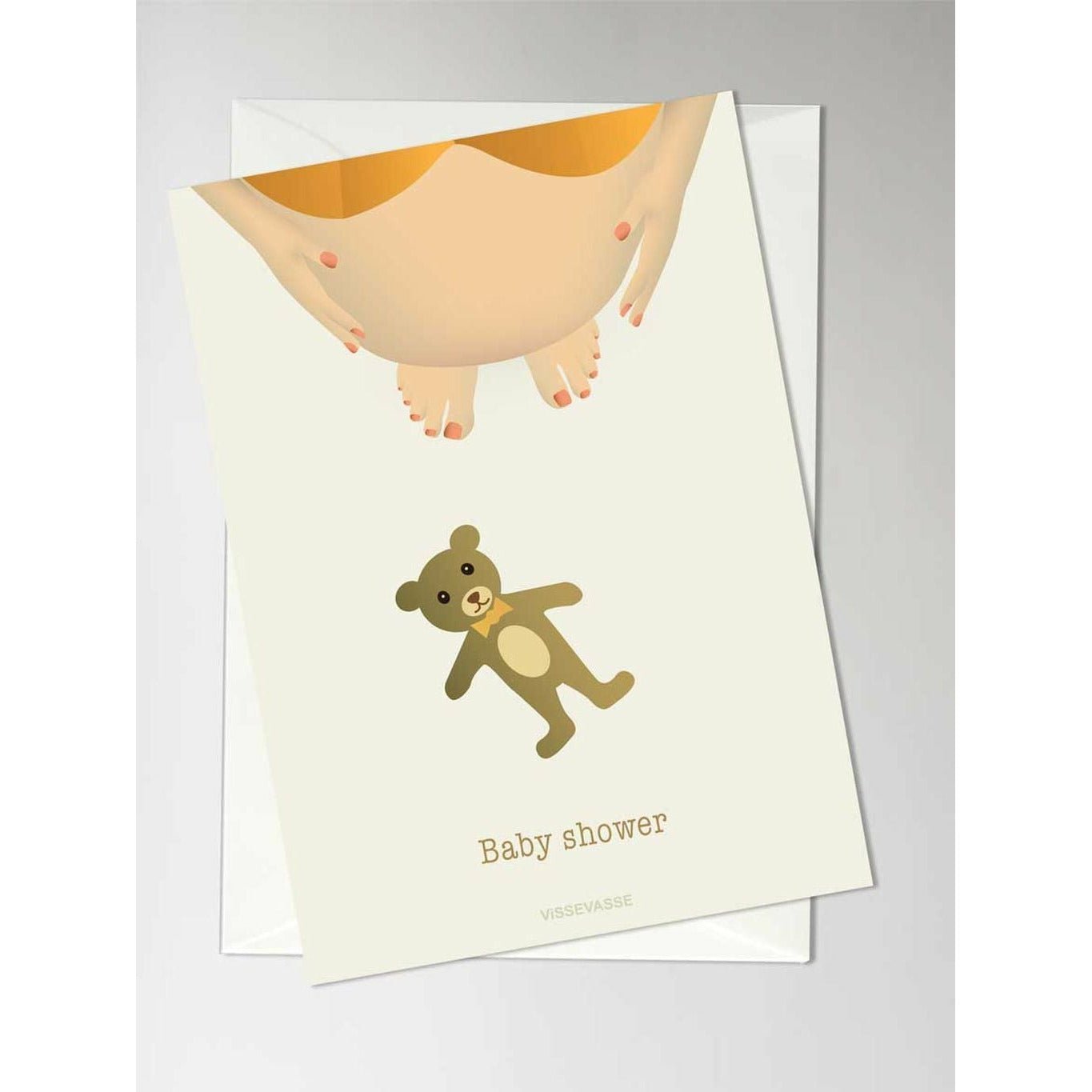 Vissevasse Baby Shower Anledningskort