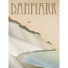 Vissevasse Danmark Klinten -affisch, 50x70 cm