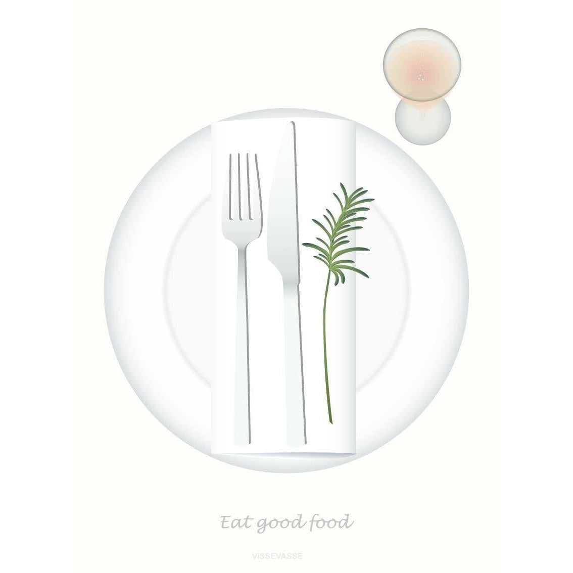Vissevasse Eat Good Food Anledningskort, 10,5x15cm