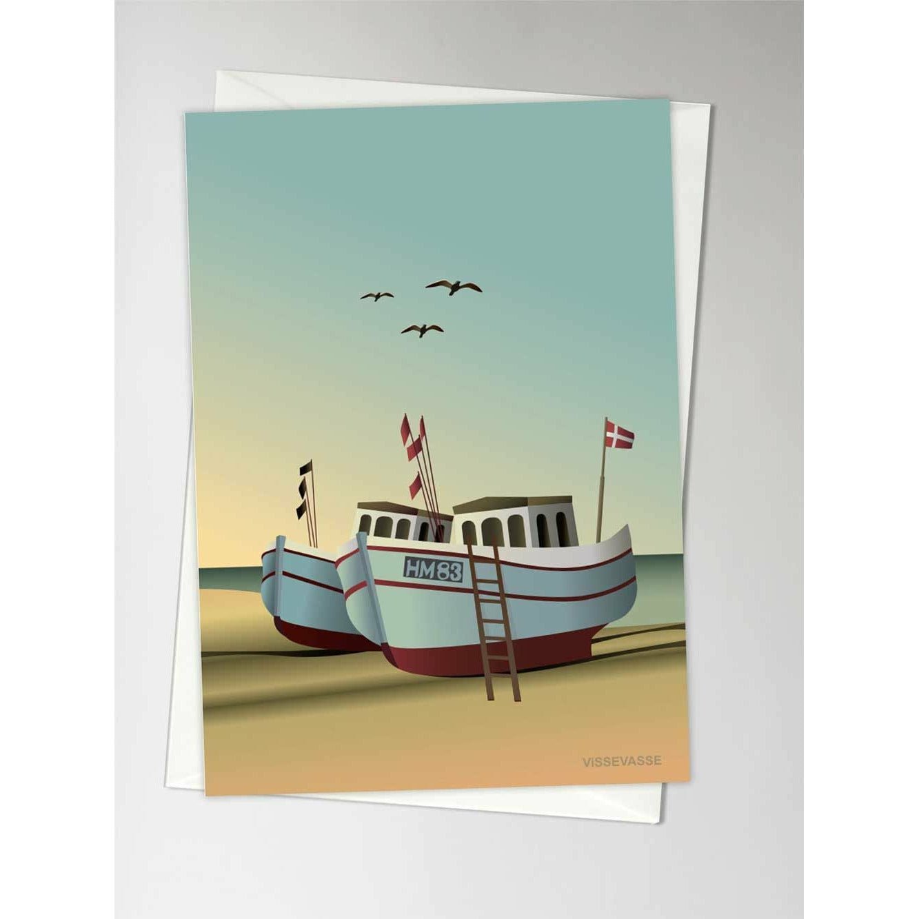 Vissevasse Fishingboats Anledningskort, A6