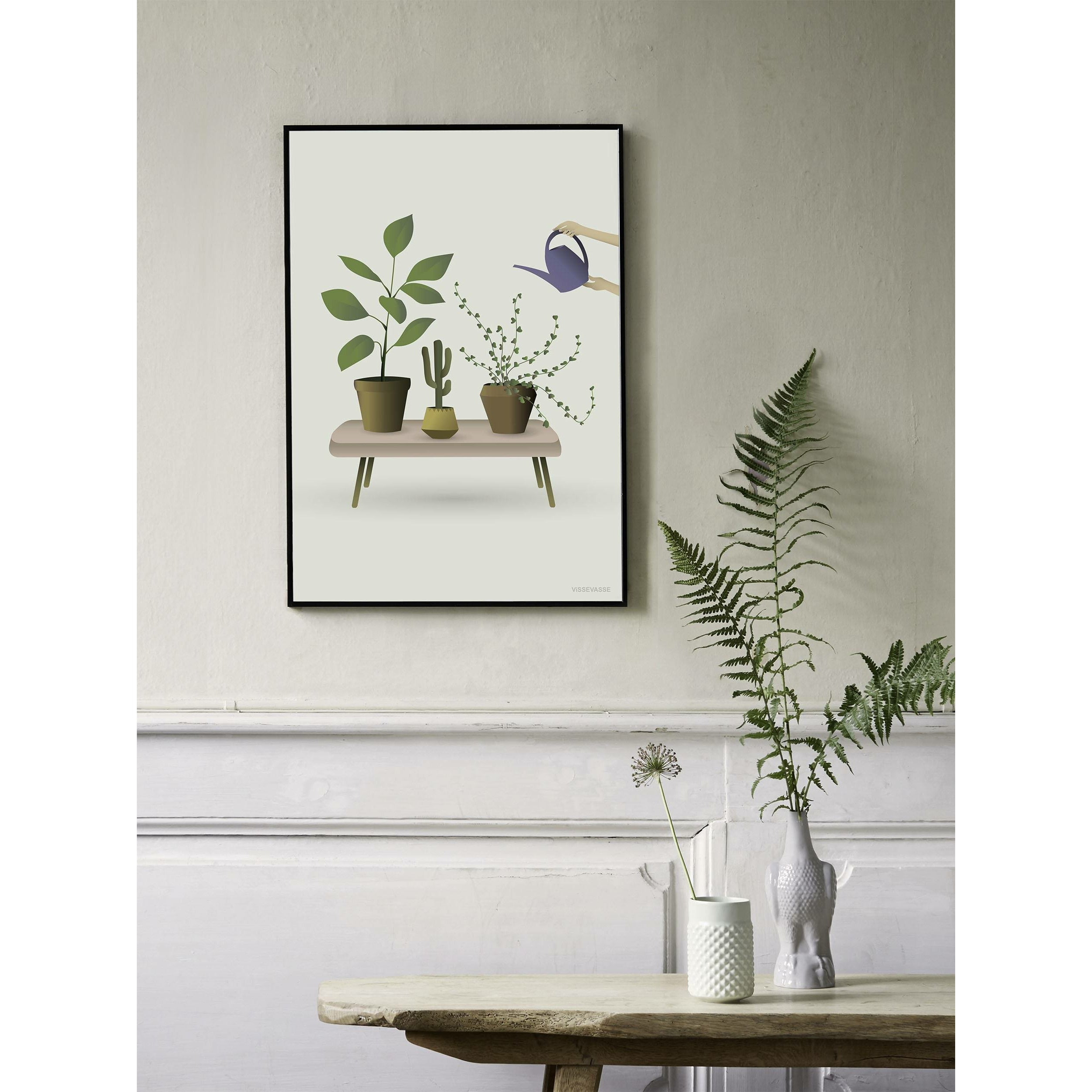 Vissevasse Växande växter affisch, 30x40 cm