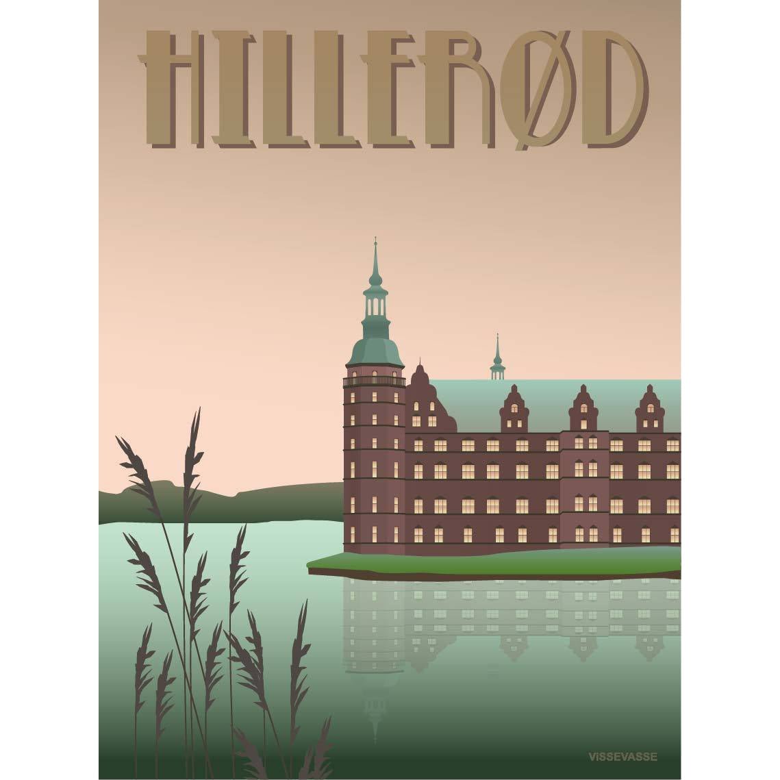 Vissevasse Hillerød Slottet Plakat, 15X21 Cm