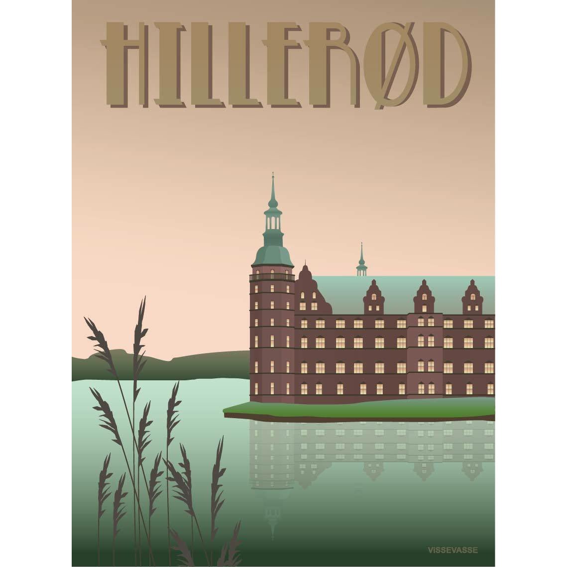 Vissevasse Hillerød Slottet Plakat, 30X40 Cm