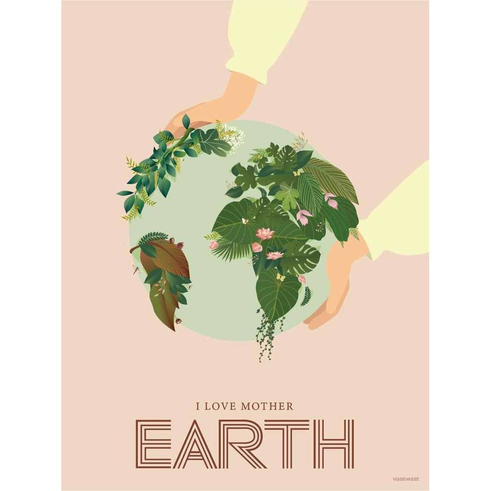 Vissevasse Jag älskar Mother Earth Card Card, 10x15 cm