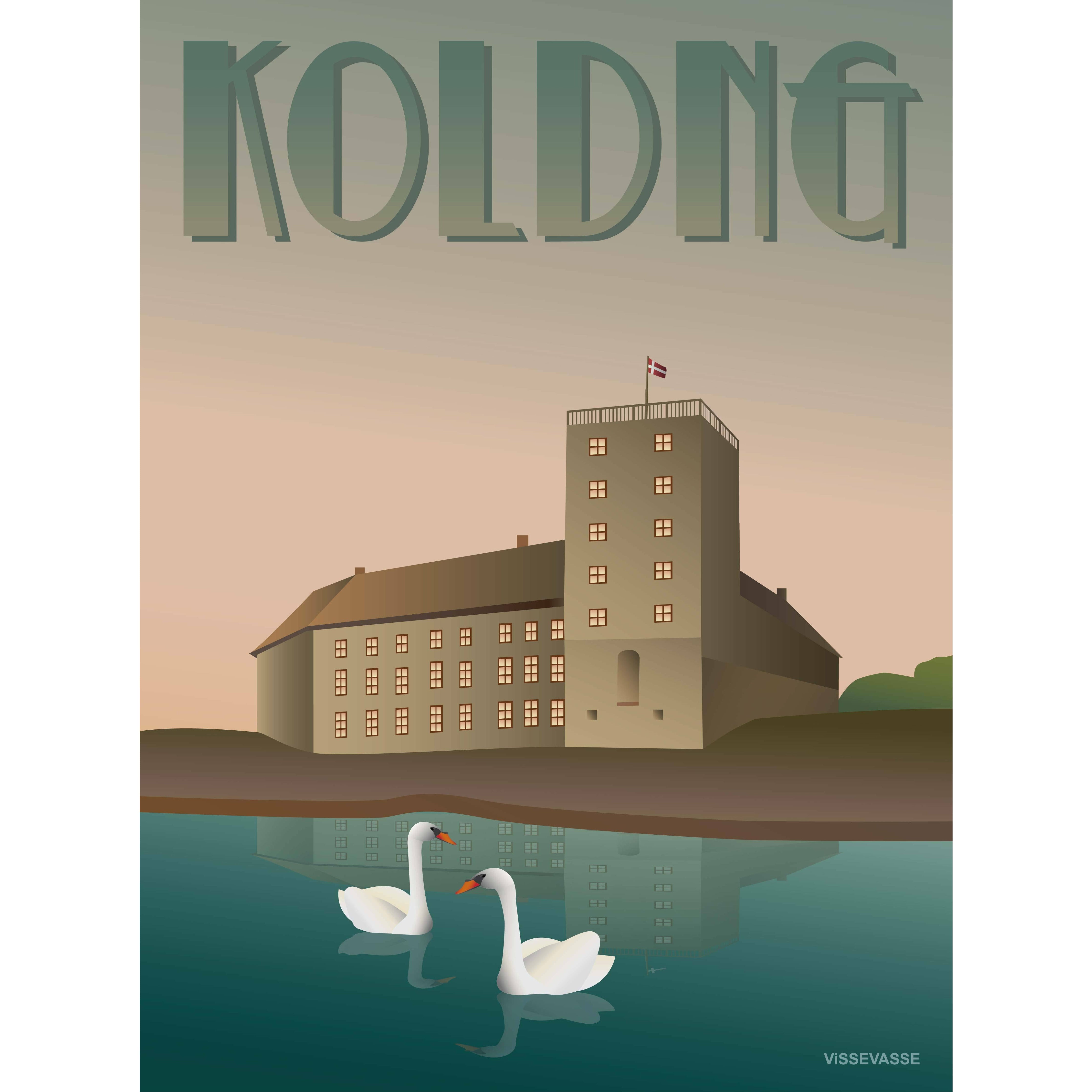 Vissevasse Kolding Koldinghus Plakat, 70X100 Cm