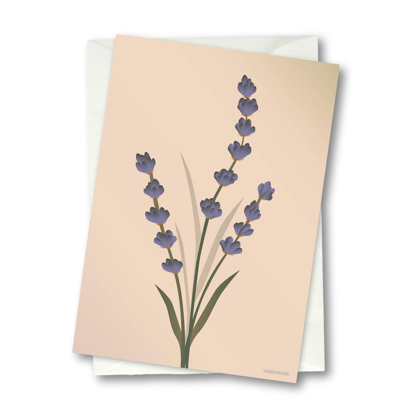 Vissevasse Lavendel Anledningskort, Nude, 10.5X15 Cm-Kort-Vissevasse-5713138604501-F-2016-045-XS-VIS-Allbuy