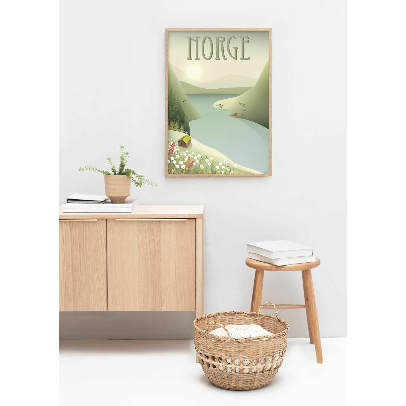 Vissevasse Norge The Mountain Poster, 30x40 cm