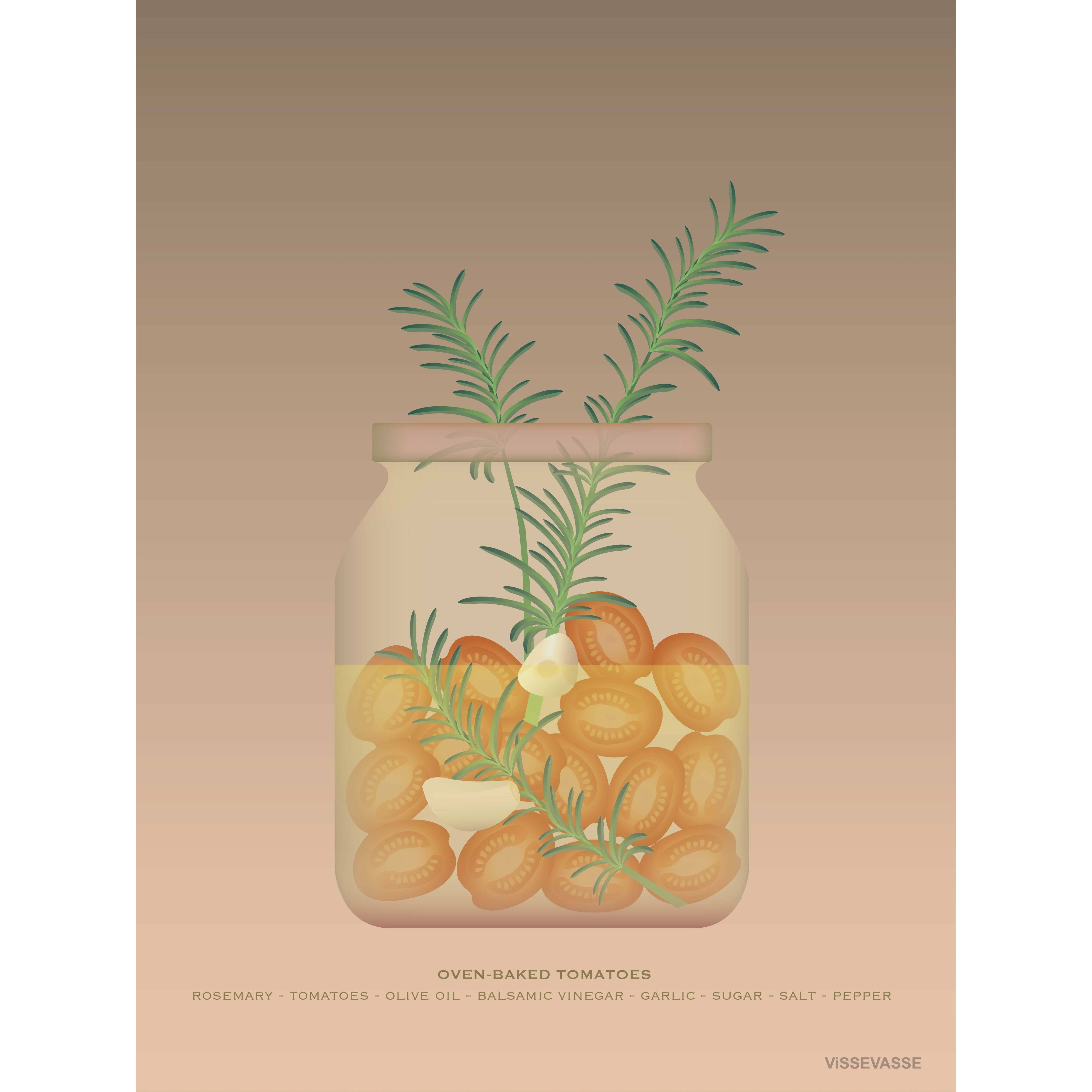Vissevasse Oven-Baked Tomatoes Plakat, 30X40 Cm