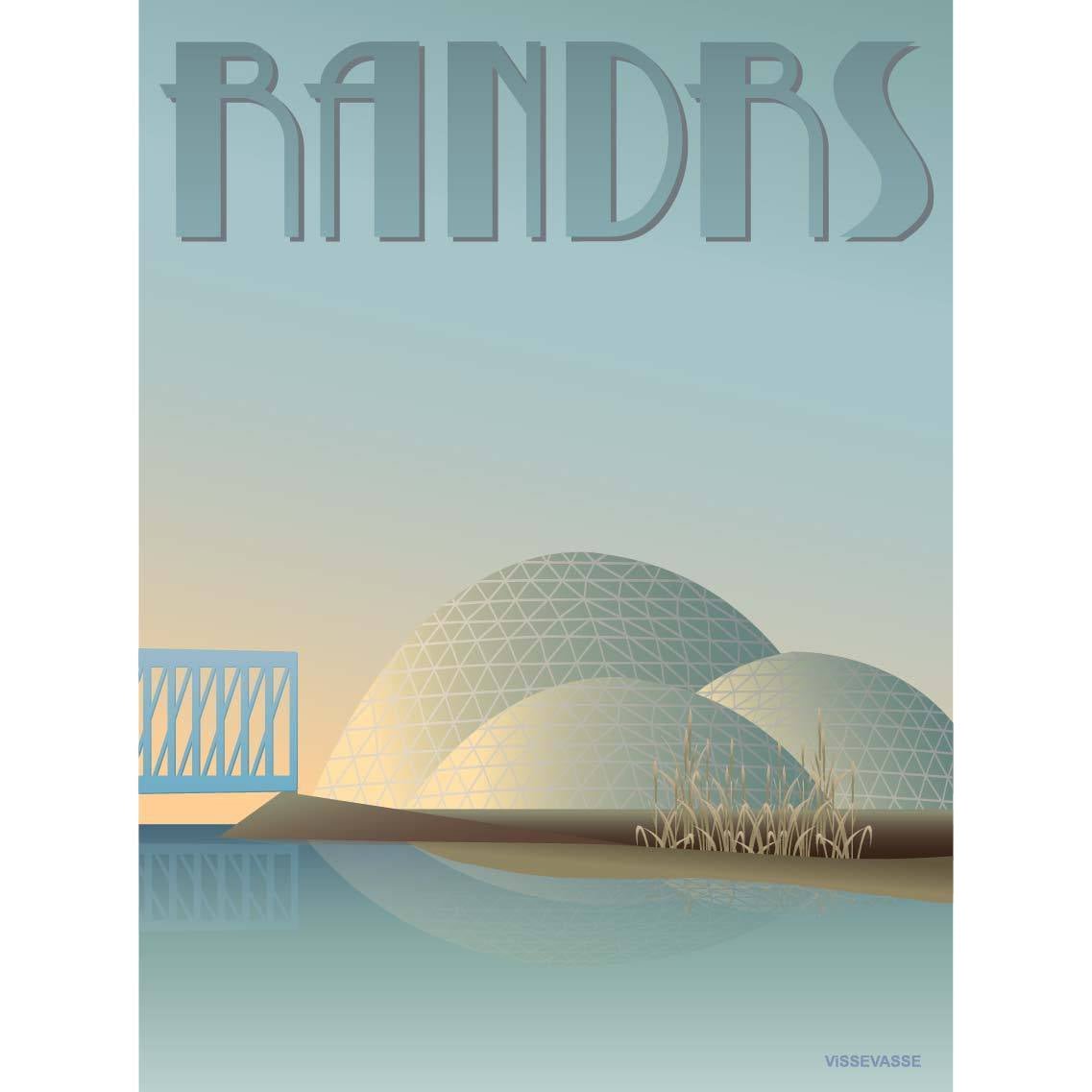 Vissevasse Randers Regnskov Plakat, 15X21 Cm