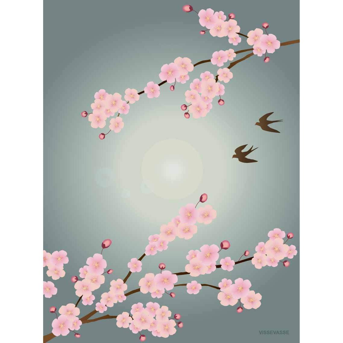 Vissevasse Sakura Anledningskort, 10,5x15cm