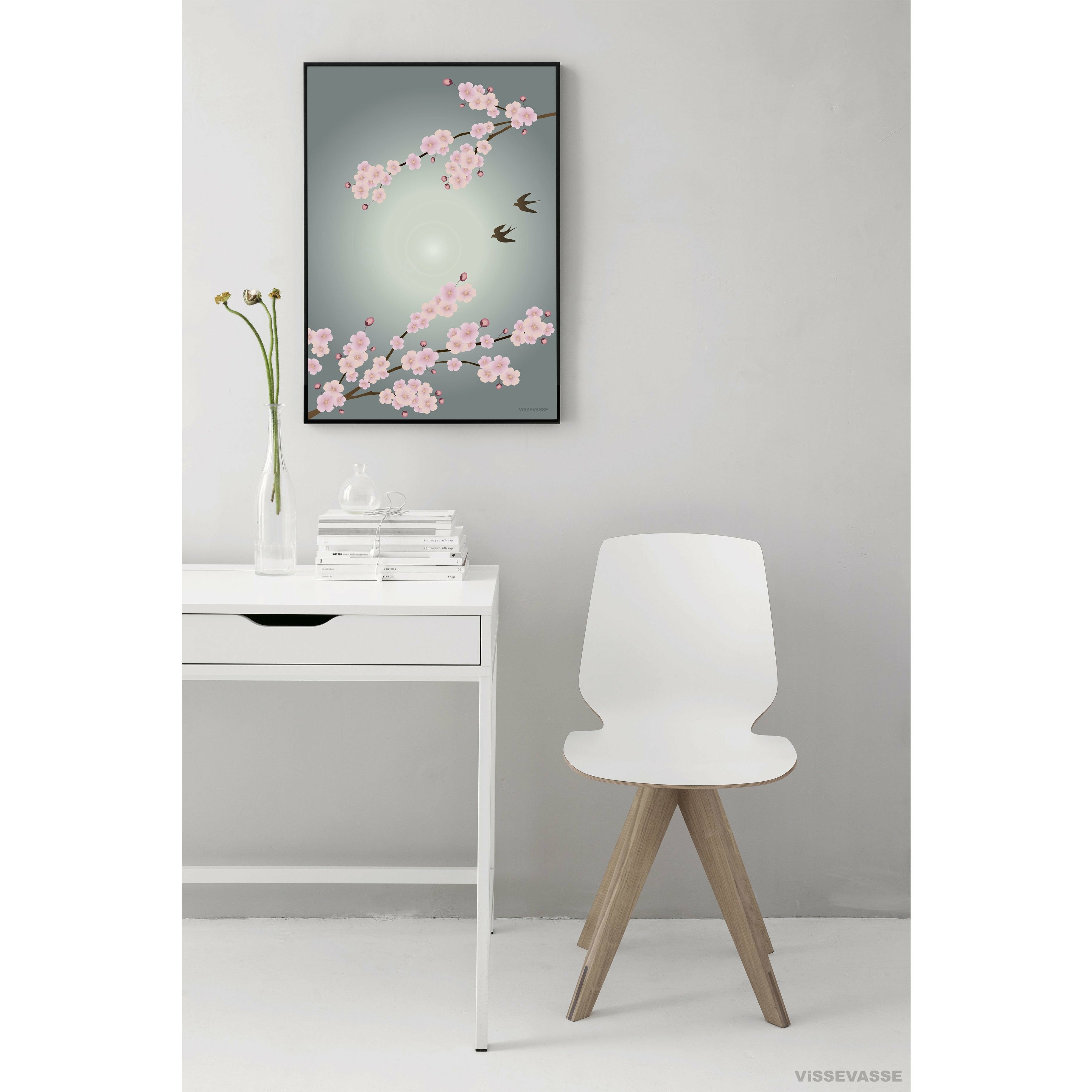 Vissevasse Sakura -affisch, 70x100 cm
