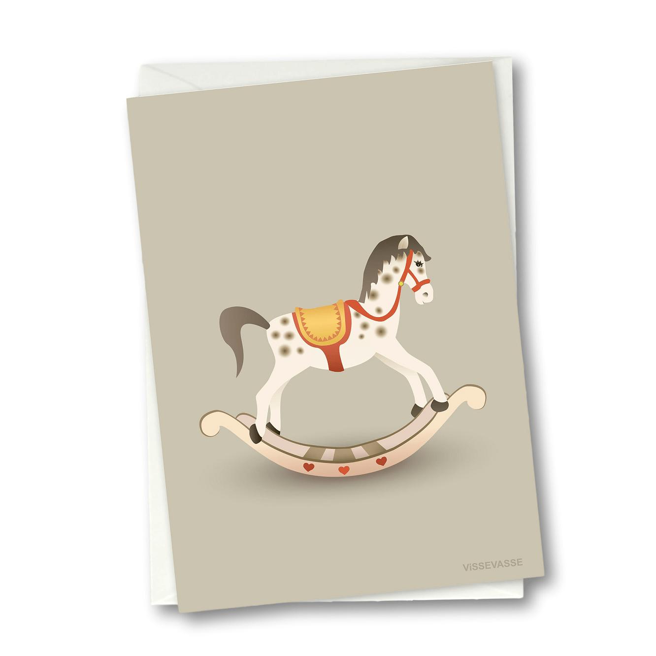 Vissevasse Gingerle Horse Advertise Card, Brund, 10.5x15cm