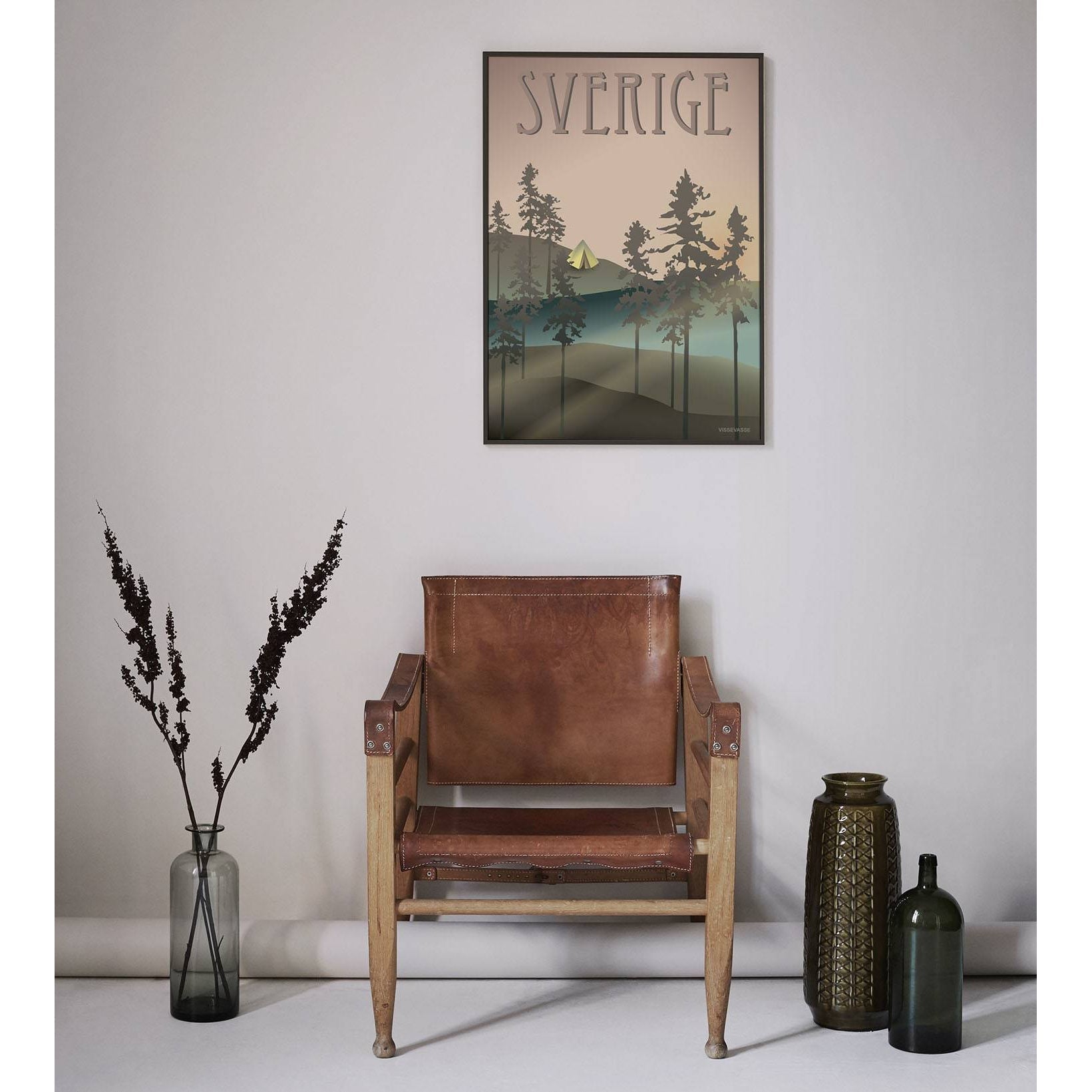 Vissevasse Sverige Forest Poster, 15x21 cm