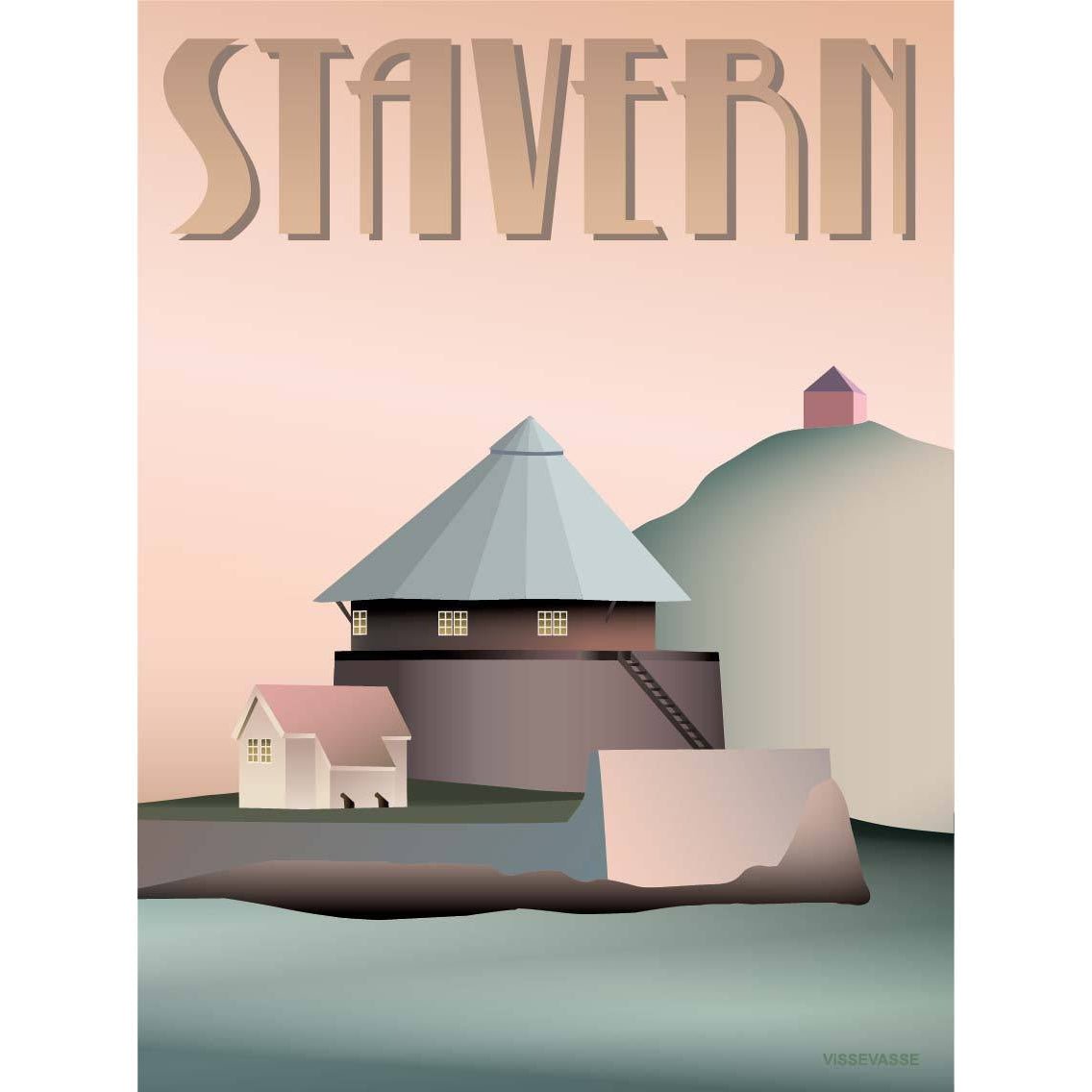 Vissevasse Stavern Citadel -affisch, 15x21 cm