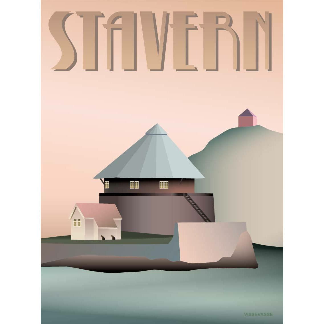 Vissevasse Stavern Citadel -affisch, 30x40 cm