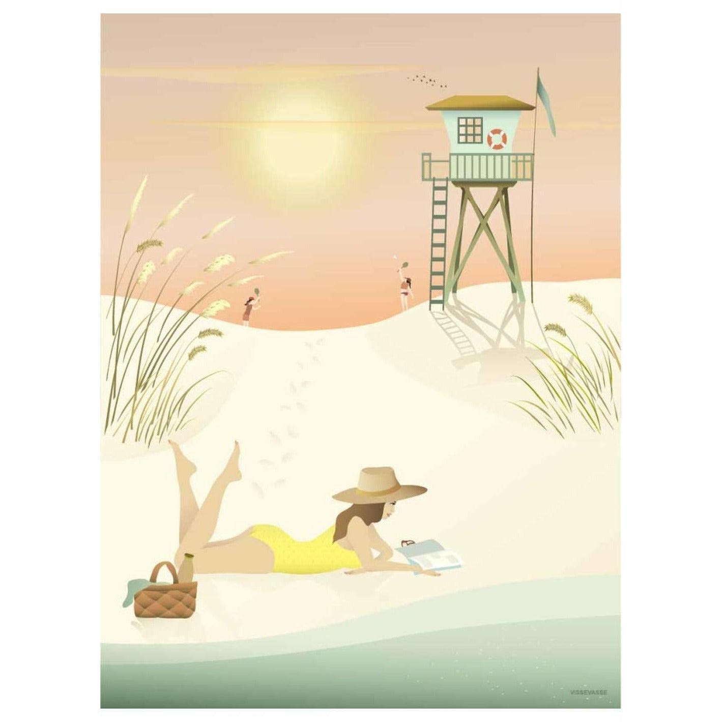 Vissevasse Sunny Days Plakat, 30 x 40 cm