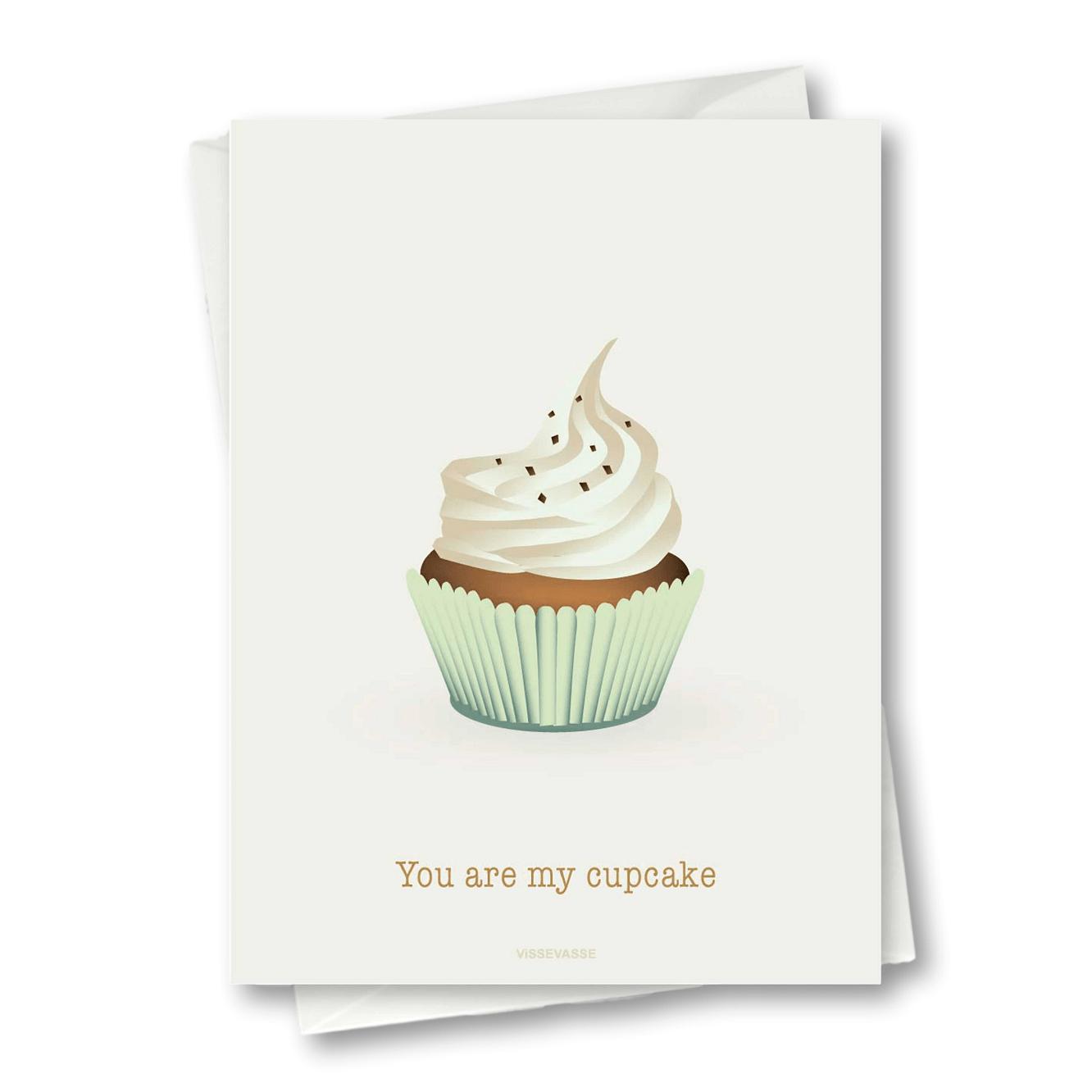 Vissevasse You Are My Cupcake Anledningskort, 10,5x15cm
