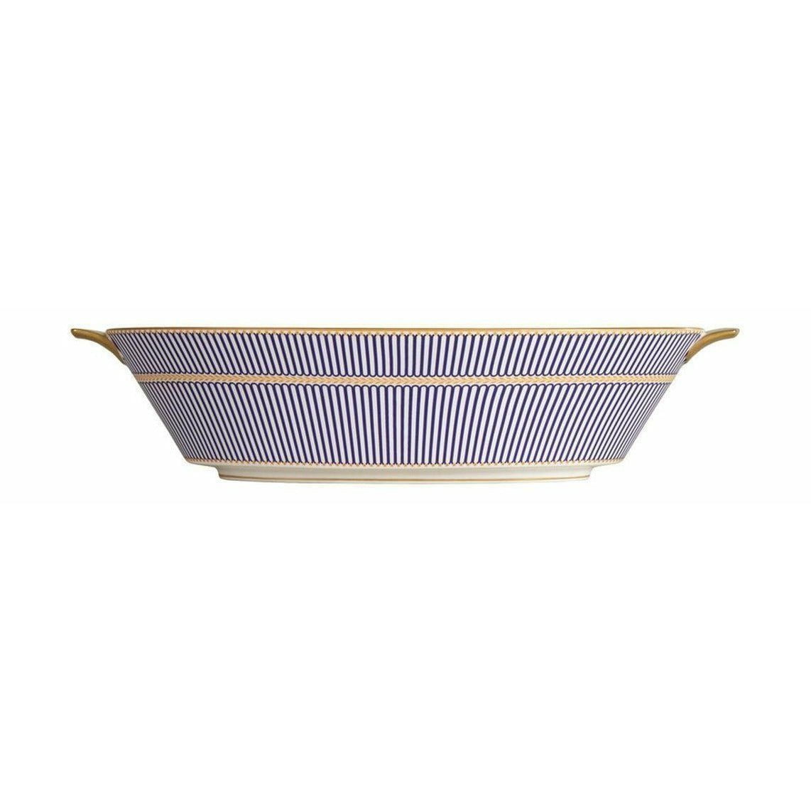 Wedgwood Anthemion Blue Oval Serving Bowl, B 34 cm