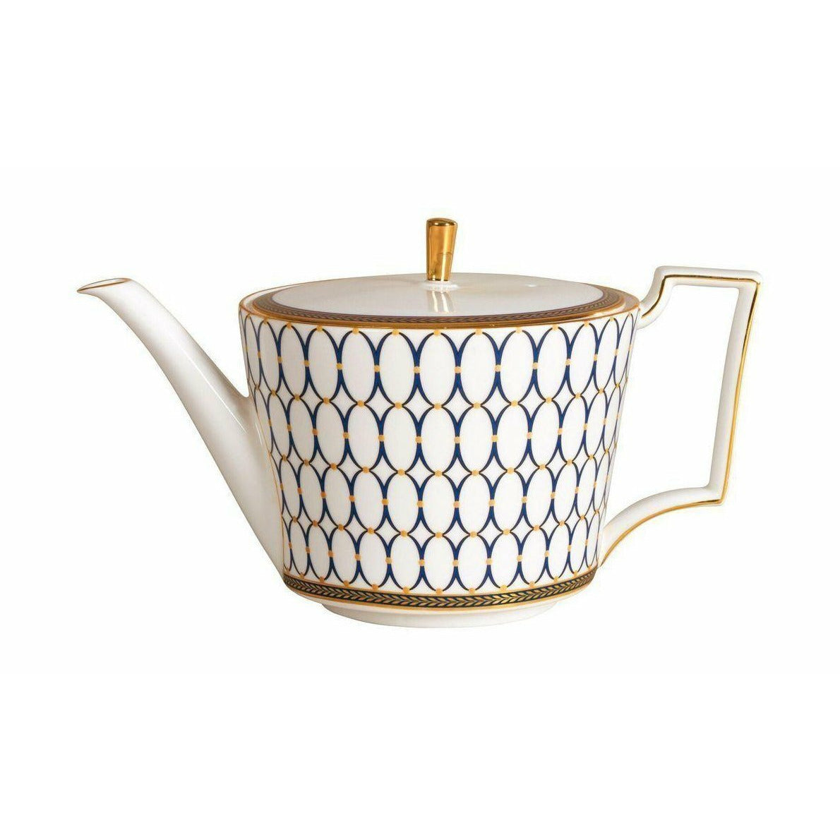 Wedgwood Renaissance Gold Teapot 1L, White/Blue