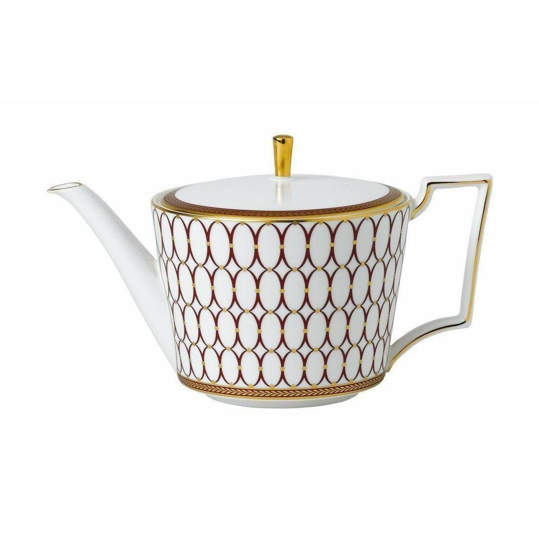Wedgwood Renaissance Red Teapot 1L Boxed