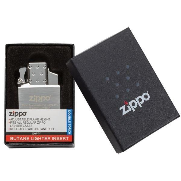 Zippo Butane Lighter Indsats Double Blue Torch