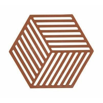 Zone Denmark Hexagonbord lyser, terrakotta