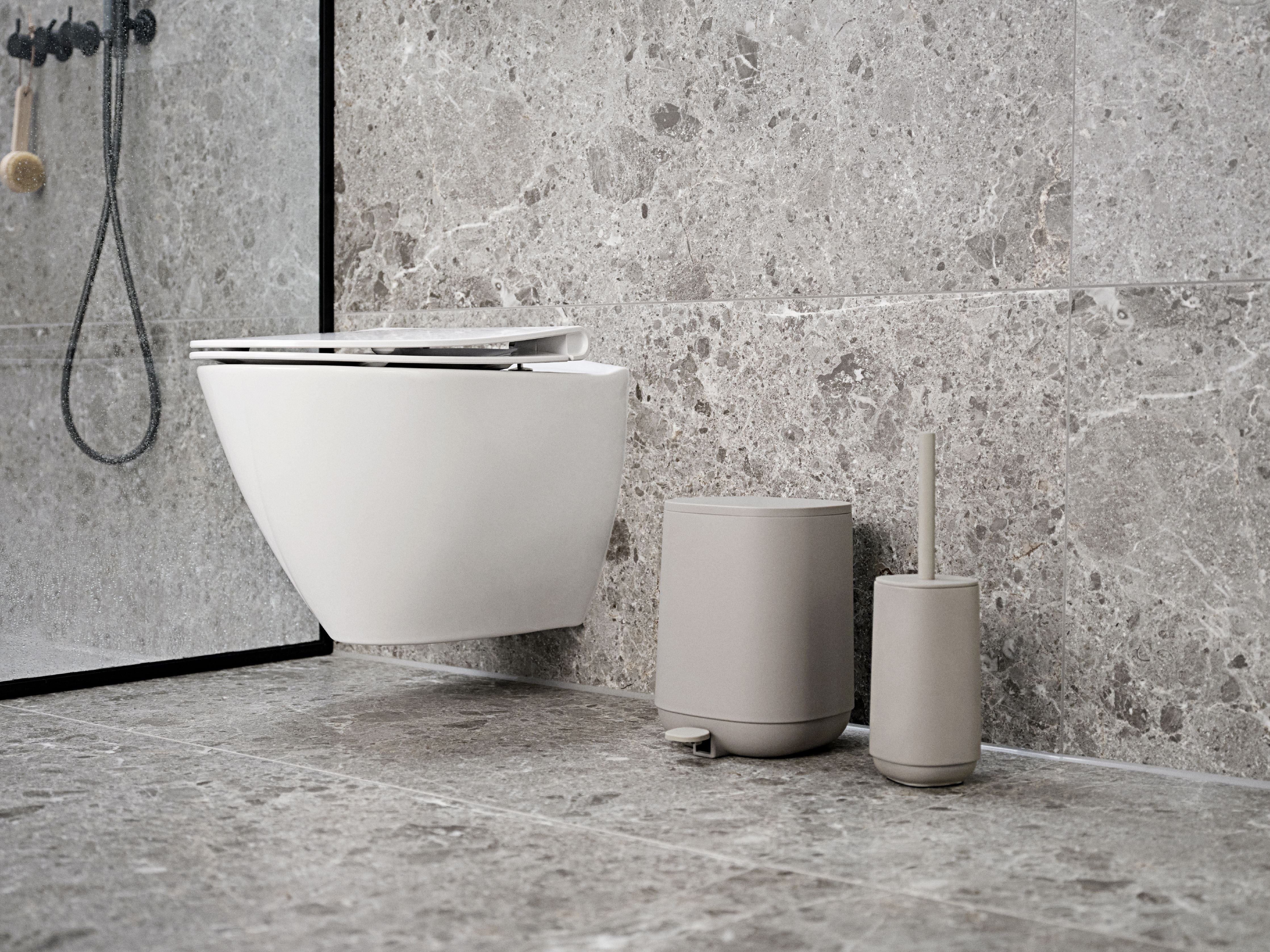 Zone Denmark Tid toalettborste, betongfärgad