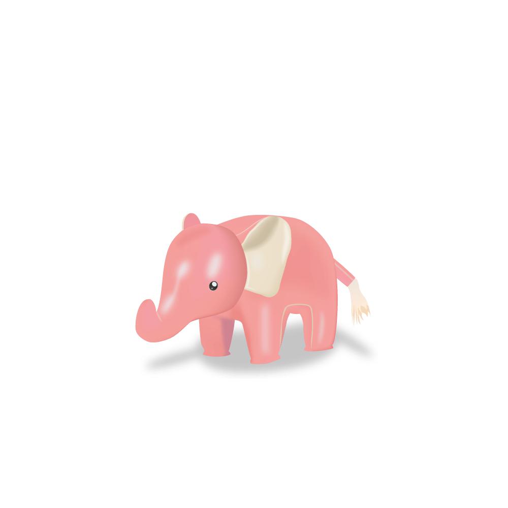 Züny baby elefant - rosa