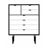 Andersen Furniture S8 Kommode Sort, Hvid Front