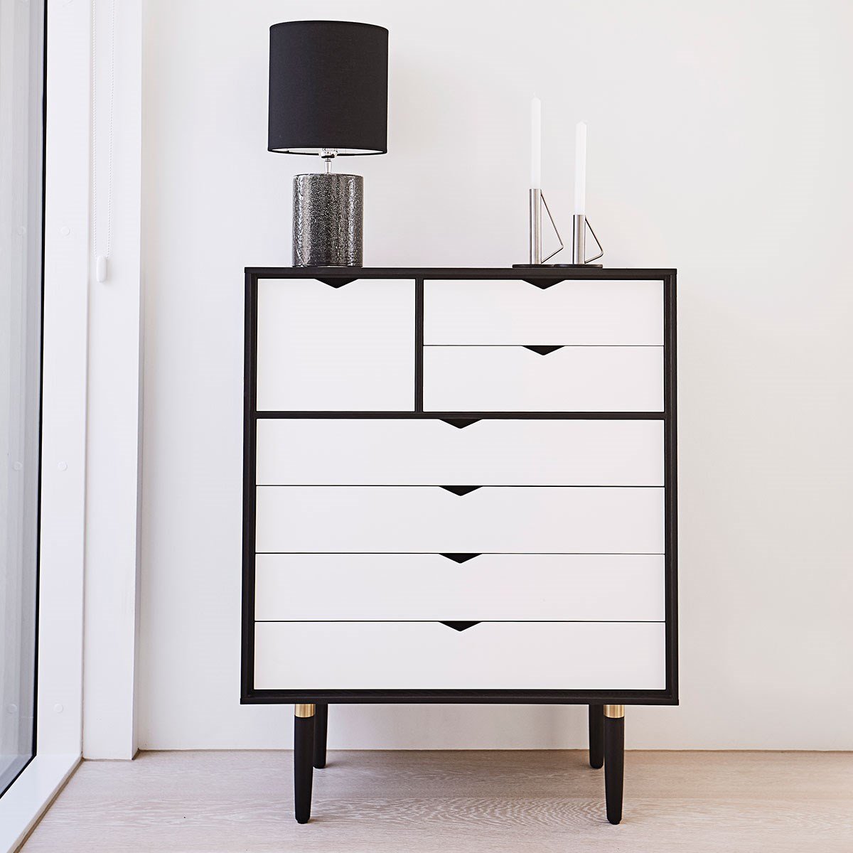 [product_category]-Andersen Furniture S8 Chest Of Drawers Black, White Front-Andersen Furniture-5713524004472-5-520010509-AND-2