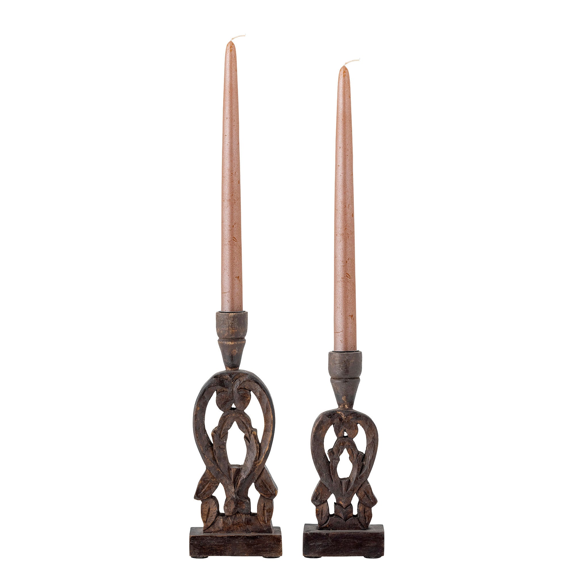 Creative Collection Bernie Candle Holder, Brown, Mango