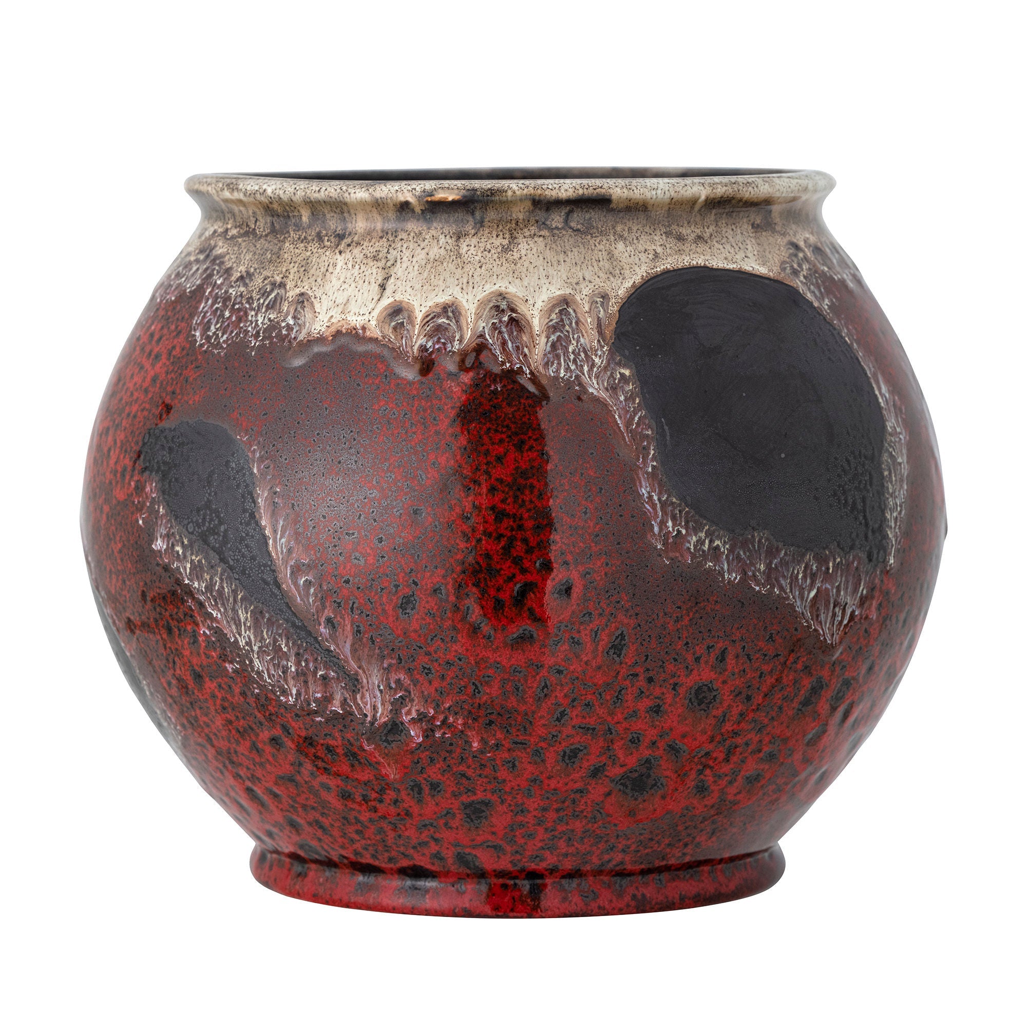 Bloomingville Souha Flowerpot, Red, Stoneware