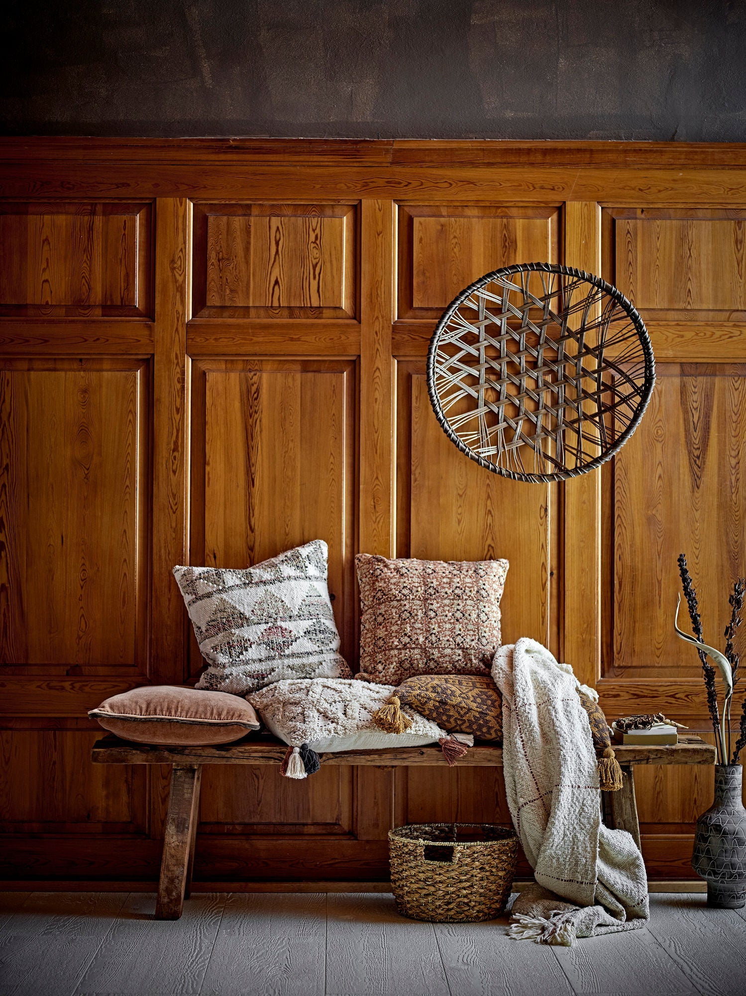 Creative Collection Aurial Cushion, Brown, Cotton