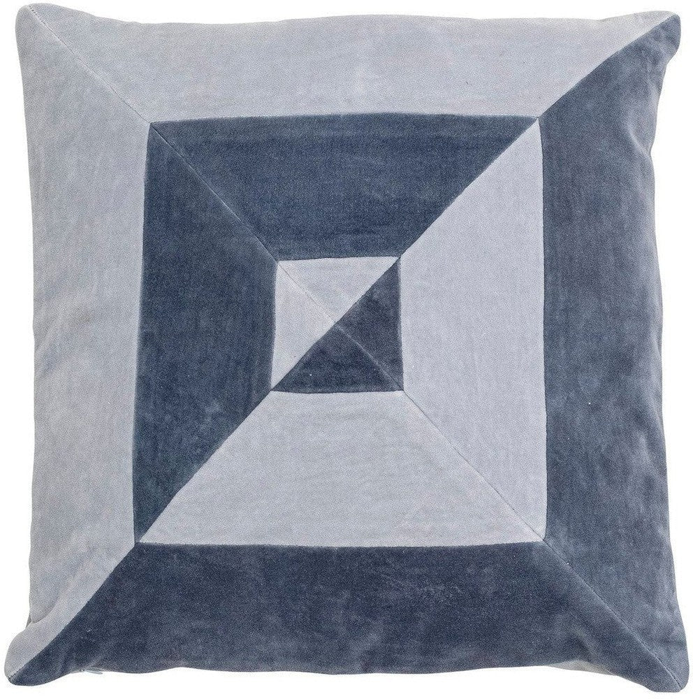 [product_category]-Bloomingville Aban Cushion, Blue, Cotton-Bloomingville-5711173313433-82058106-BLO-1