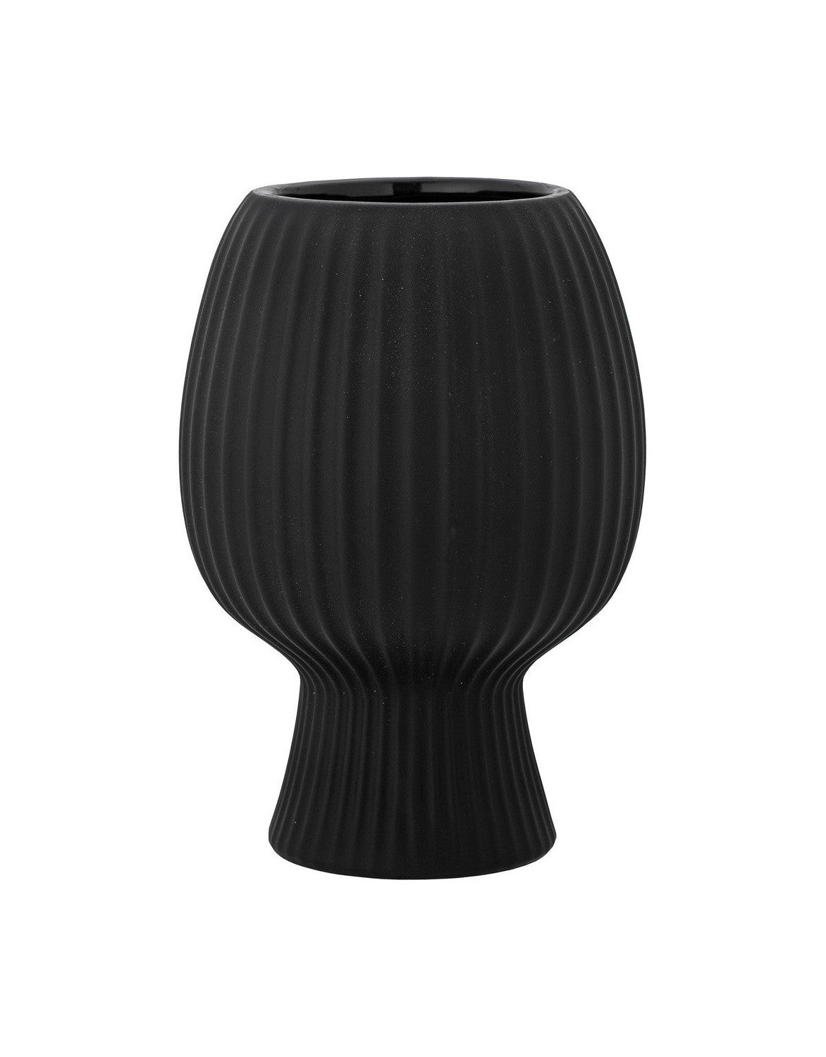 Bloomingville Dagny Vase, Black, Stoneware