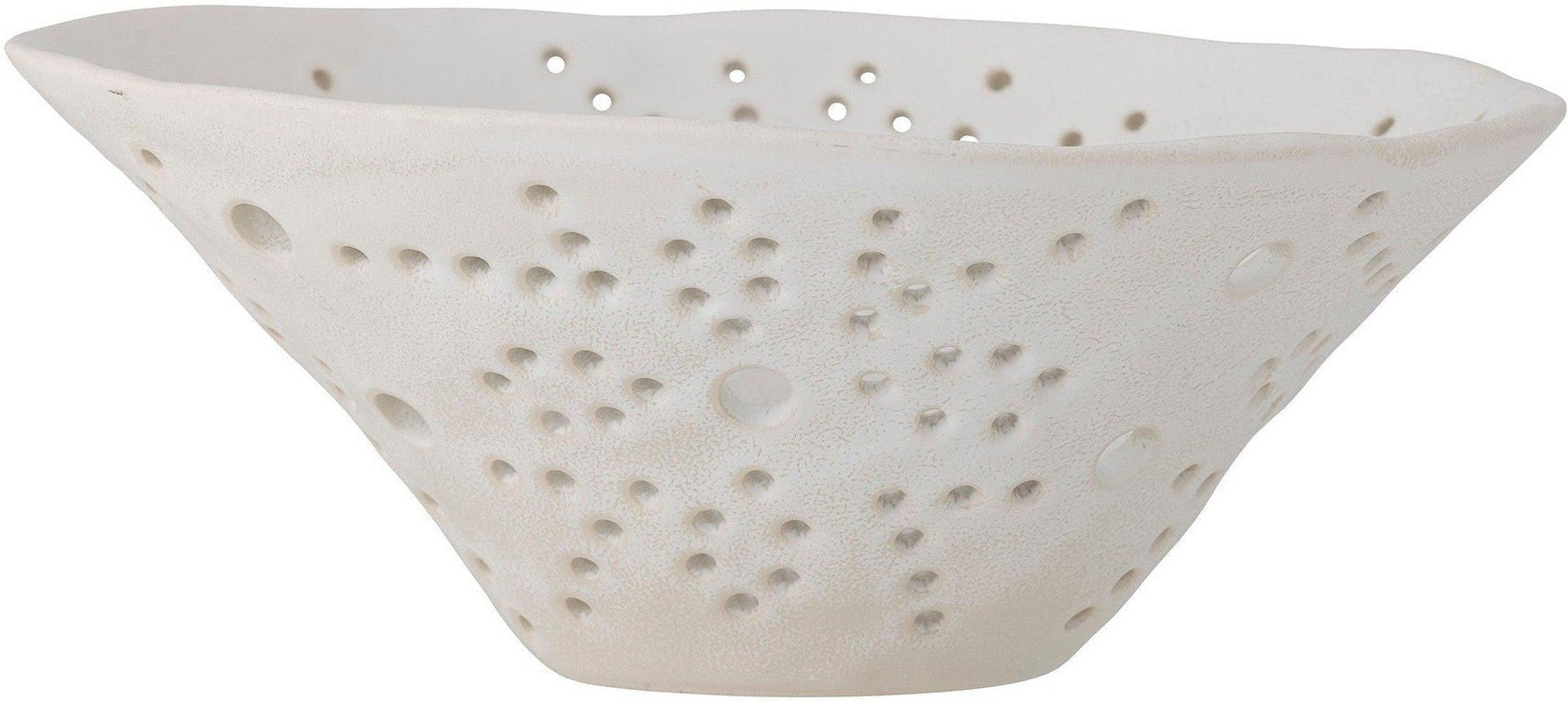 [product_category]-Bloomingville Dalena Deco Bowl, White, Stoneware-Bloomingville-5711173297504-82057547-BLO-1