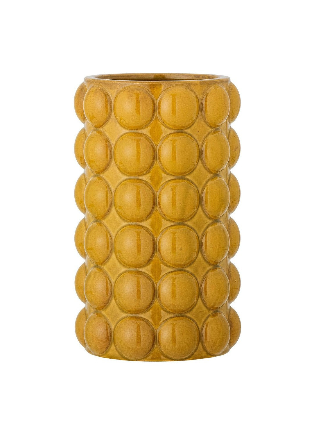 Bloomingville Deia Vase, Yellow, Stoneware