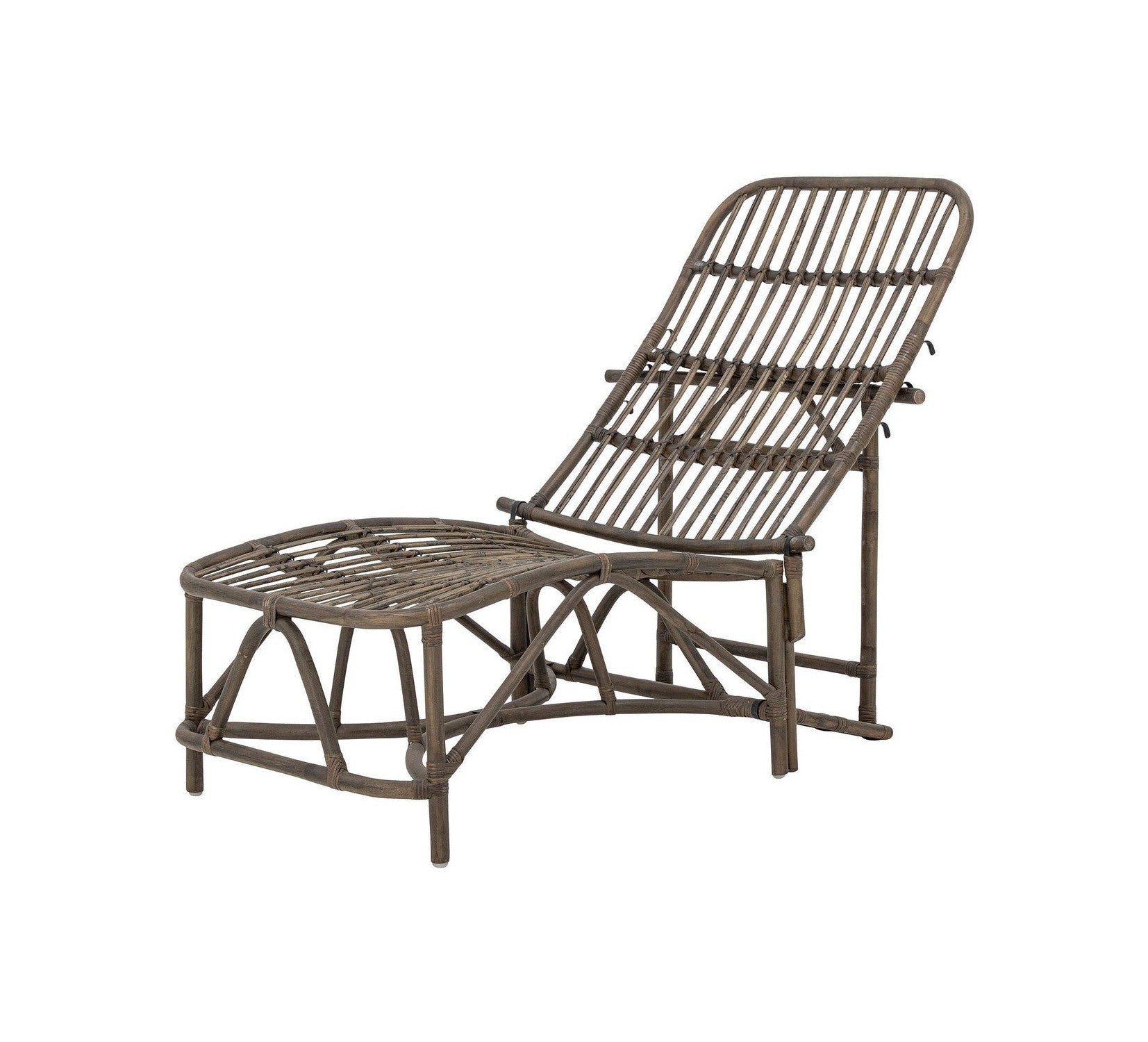 Bloomingville Dione Deck Chair, Brown, Rattan