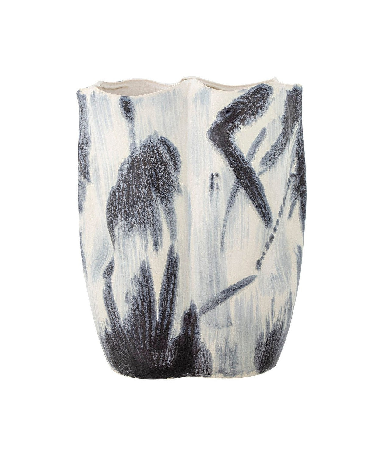 Bloomingville Elira Vase, Black, Stoneware
