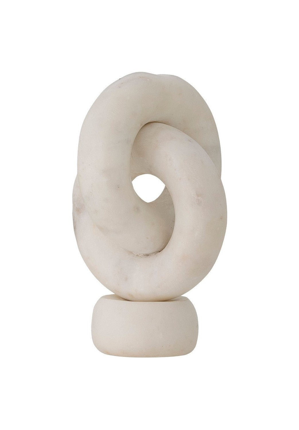 Bloomingville Goa Candle Holder, White, Marble
